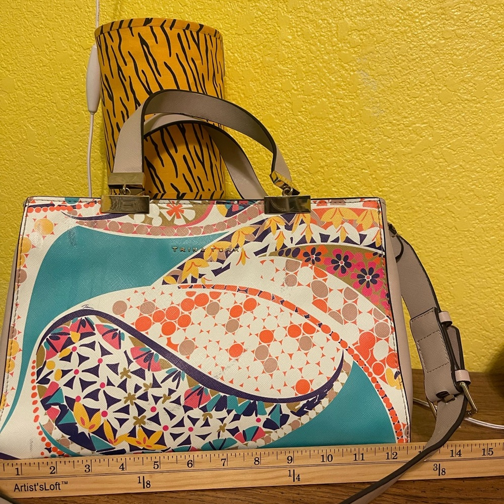 Trina Turk Toulon Satchel (Aqua Multi)